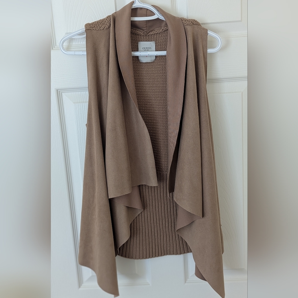 Elegant Brown Women's Sweater Vest